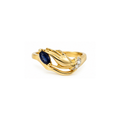 14K Yellow Gold Diamond Ring