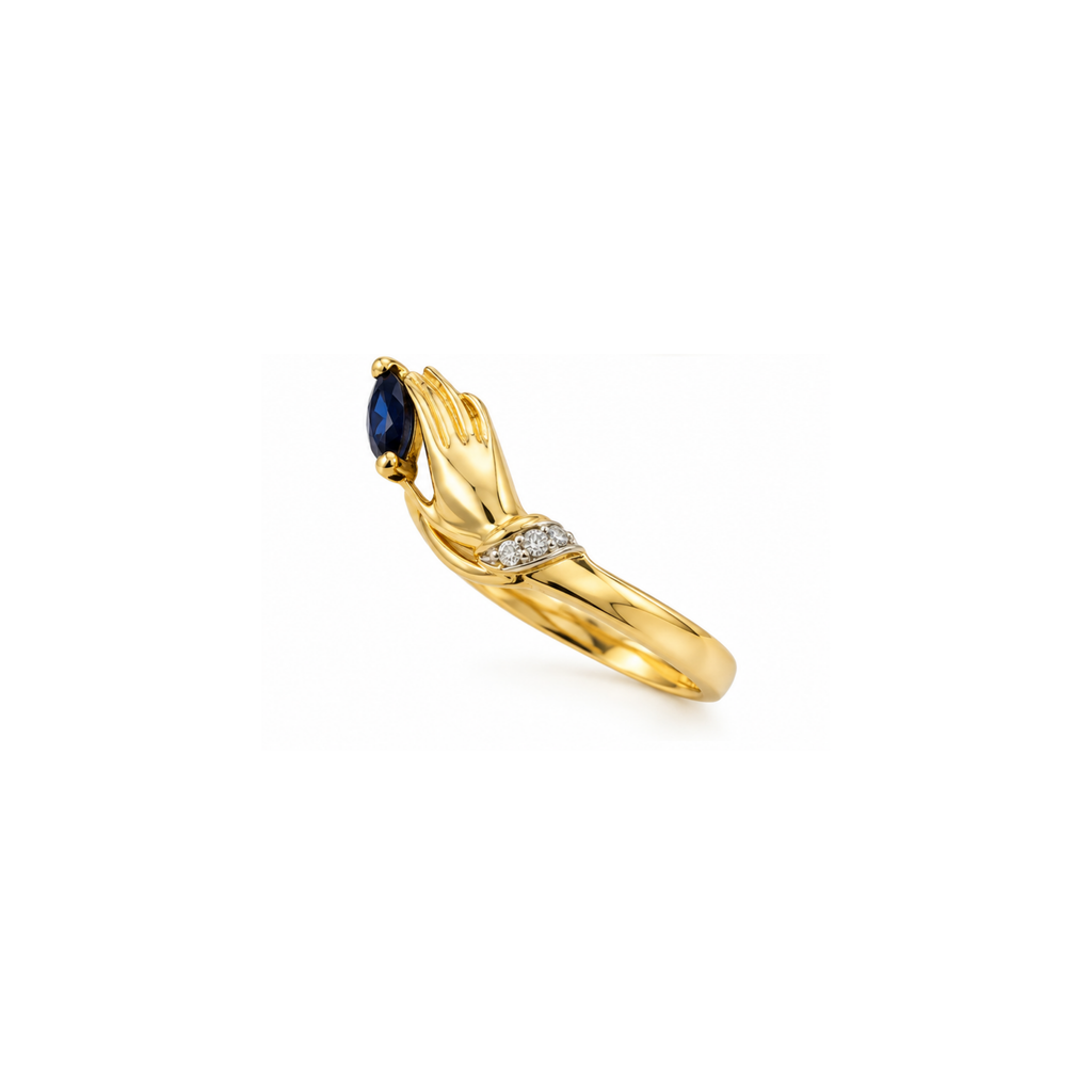 14K Yellow Gold Diamond Ring