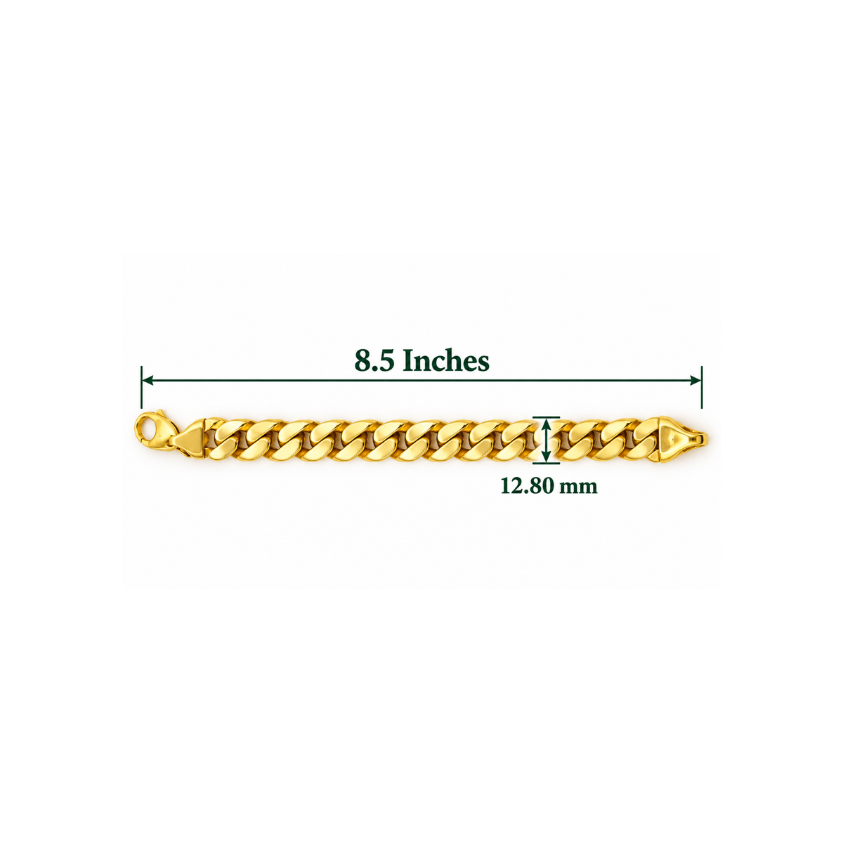 14K Yellow Gold Statement Link Bracelet