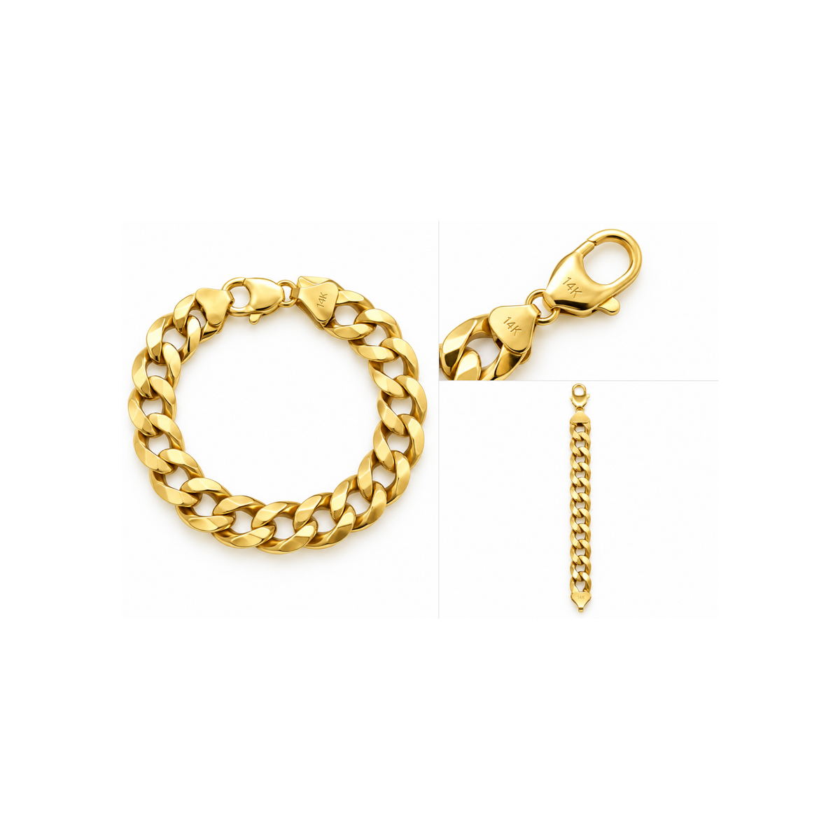 14K Yellow Gold Cuban Link Bracelet