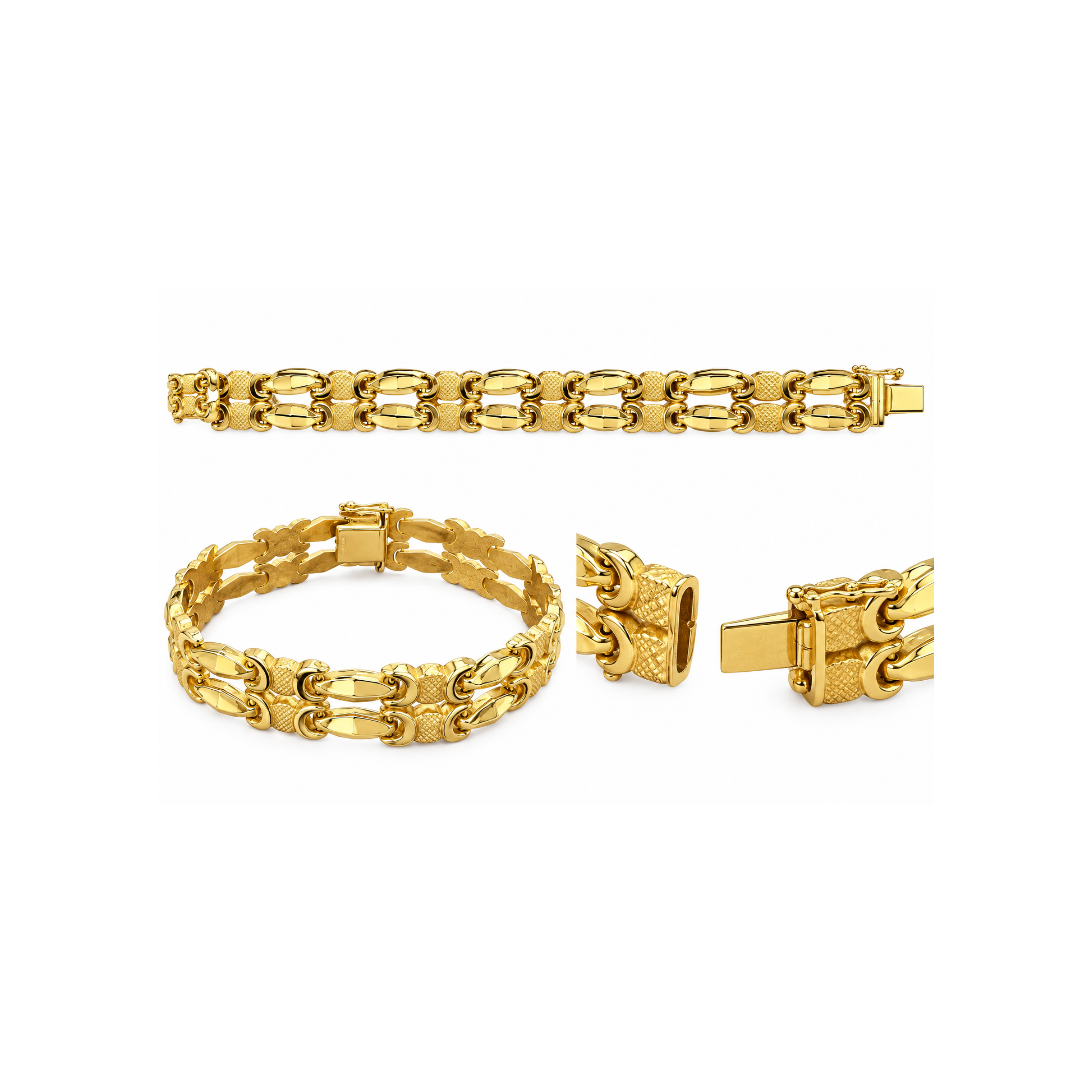 18K Gold Statement Bracelet