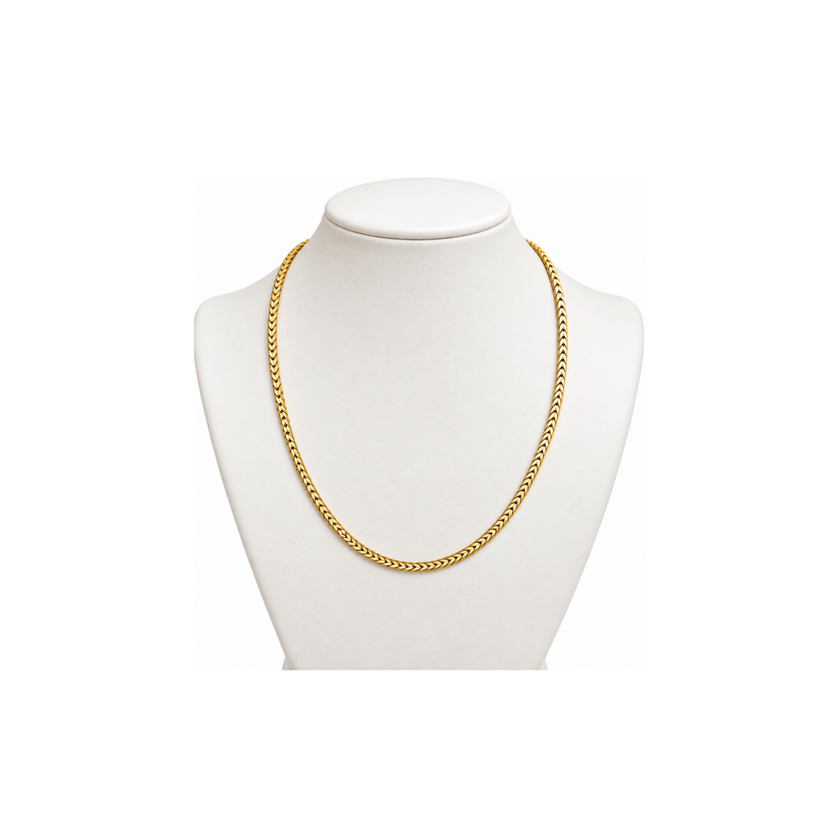 14K Yellow Gold Clover Necklace