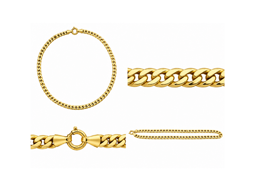 14K Yellow Gold Cuban Link Chain – 17