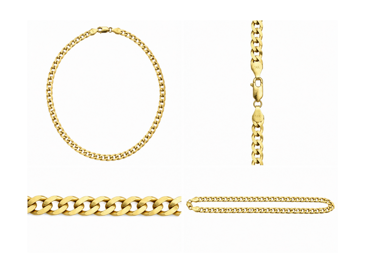 14K Yellow Gold Cuban Link Chain – 17.2 Grams