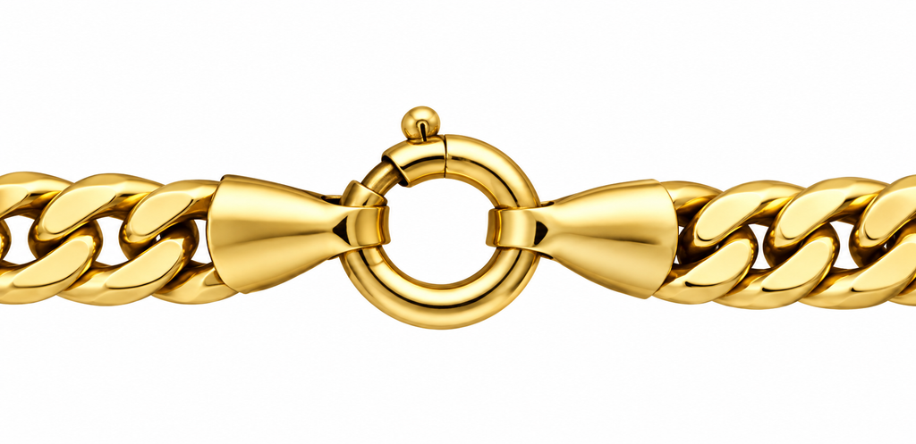 14K Yellow Gold Cuban Link Chain – 17