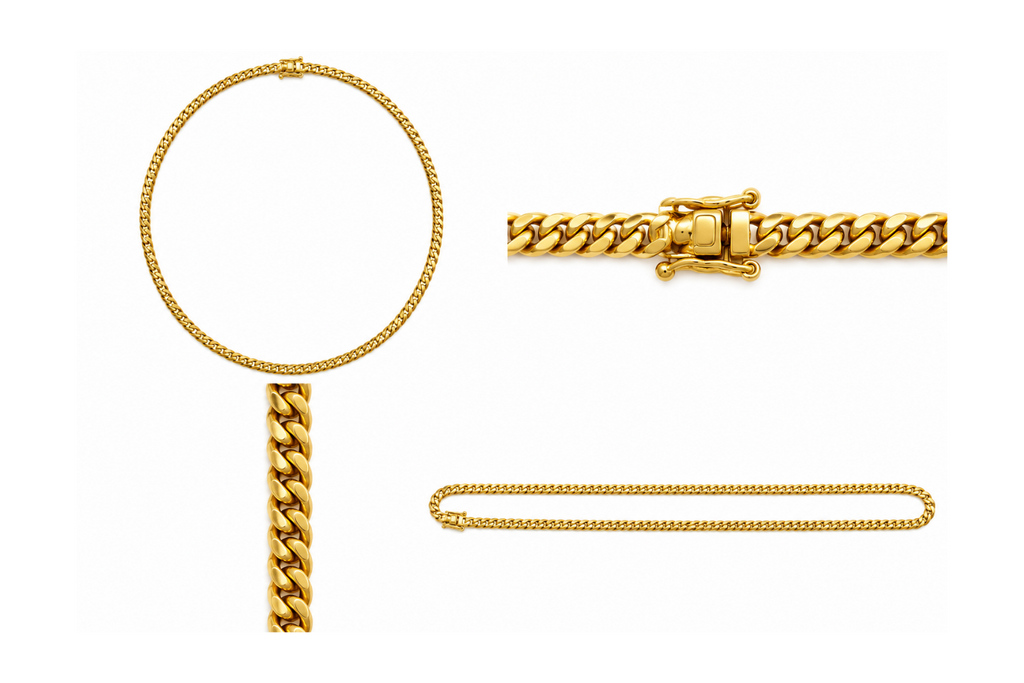 14K Yellow Gold Cuban Link Chain – 22" – 3.62 mm