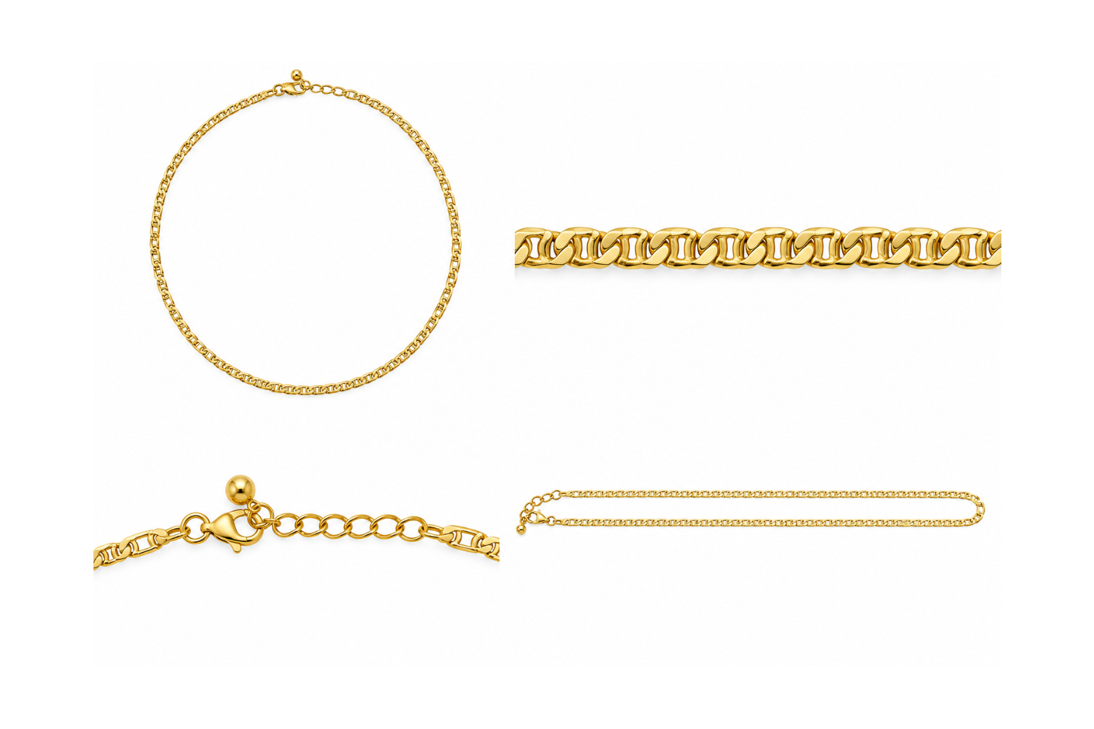 14K Gold Mariner Necklace – 18